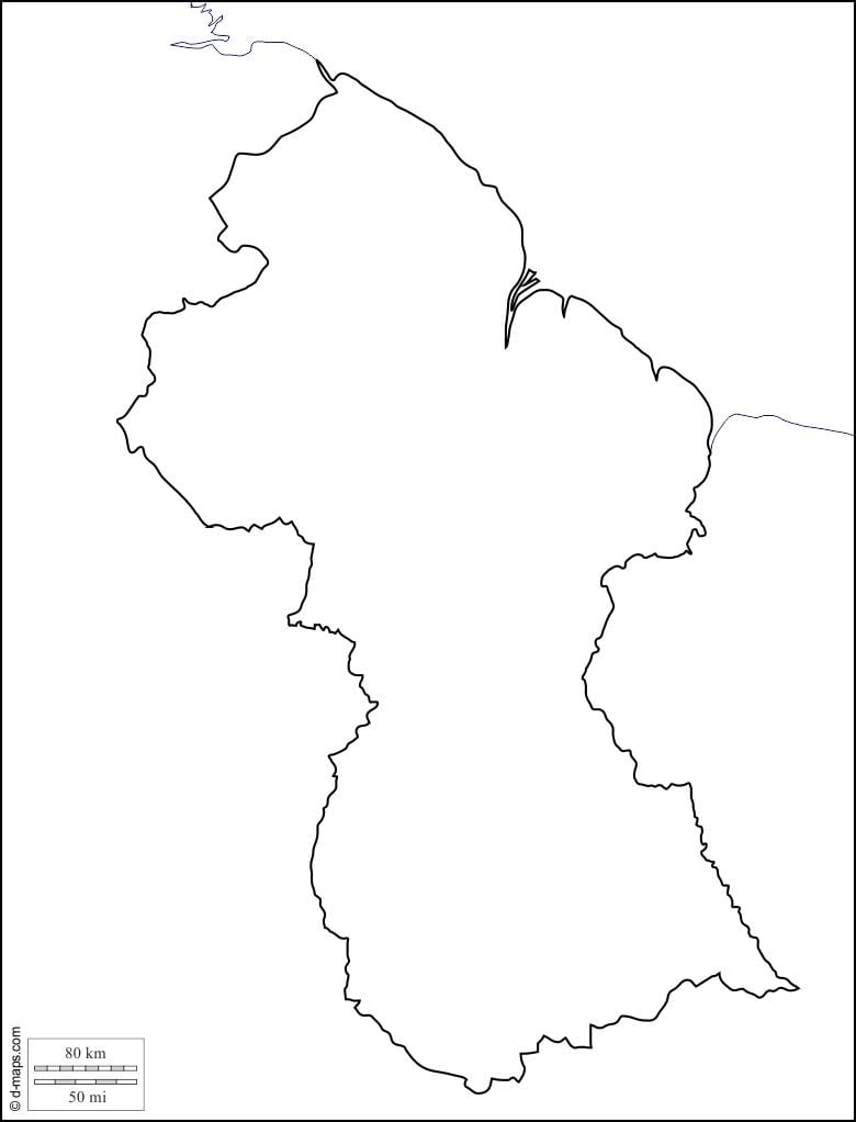 ખાલી નકશો ગયાના